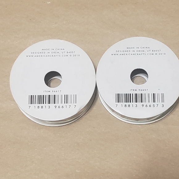 NWT American Crafts Premium Printed Ribbon Bundle Qty 6 - Picture 6 of 15